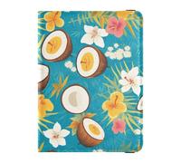 Tropical Summer Coconuts Leather Passport Holders Passport Cover Waterproof
