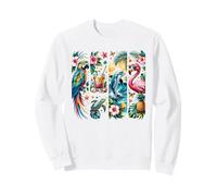 Tropical Summer Paradise Exotic Animals Vacation Sweatshirt