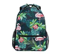 Tropical Summer with Flamingos Backpack School Bag Travel Daypack Rucksack for Students Boys Girls, Laptop Backpack