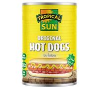 Tropical Sun Beechwood Smoked Halal Hot Dogs, 400g (Pack of 12)
