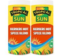 Tropical Sun Berbere Hot Spice Blend - Authentic Ethiopian Spice Mix for Cooking, Adds Fiery Heat & Depth to Stews, Lentils & Marinades, 100g Jar (Pack of 2)
