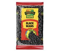 Tropical Sun Black Beans 2kg | Dried Beans for Cooking | Ideal for Soups, Salads & Rice Dishes