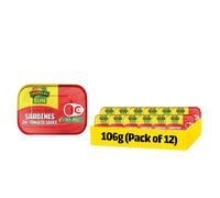 Tropical Sun Canadian Style Sardines in Tomato Sauce 106g Pack of 12
