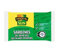 Tropical Sun Canadian Style Sardines With Hot Peppers