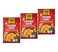 Tropical Sun Cassava Chips, 80g, Pack of 3 (one size, Chilli & Lime)