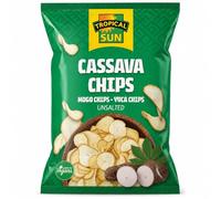 Tropical Sun Cassava Chips, 80g (Pack of 6) (Unsalted)