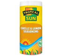 Tropical Sun Chilli & Lemon Seasoning - 100g - Zesty Blend for Meat, Veggies, Tofu & More - No Artificial Additives - Vegan Friendly