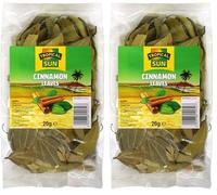 Tropical Sun Cinnamon Leaves | 100% Dried Natural Leaves | Perfect for Herbal Tea and Culinary Uses | 20g (Pack of 2)