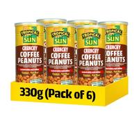 Tropical Sun Crunchy Coffee Peanuts, 330 g, Pack of 6
