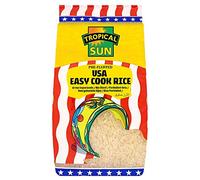 Tropical Sun Easy Cook Rice, Pre-Fluffed Premium Parboiled Rice for Fluffy Separate Grains, Ideal for Family Meals, Curries, Stir Fries, Everyday Cooking & Bulk Storage, 10kg Pack