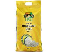 Tropical Sun Fragrant Rice, 5kg Premium Long Grain Rice, Aromatic, Soft Texture, Ideal for Traditional Dishes, Family Meals, and Everyday Cooking, Pack of 1