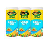 Tropical Sun Garlic Salt 100g x 3 - Caribbean Seasoning for Cooking, Grilling, Roasting and Flavour Enhancement with Welari Thank You Card | (3 Pack)