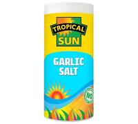 Tropical Sun Garlic Salt - Garlic & Salt Blend for Seasoning Vegetables, Meat, Eggs & More - No Artificial Additives, Gluten-Free - 100g