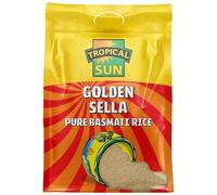 Tropical Sun Golden Sella Basmati Rice | Premium Basmati 5kg | Long-Grain Perfect for Fluffy & Flavorful Every Time (Pack of 1).