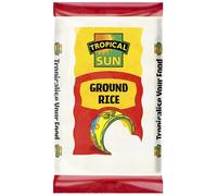 Tropical Sun Ground Rice Gluten-Free No Preservatives or Additives Perfect for Fufu, Dumplings & Puddings Ideal Wheat Flour Substitute Vegan 1.5 kg (Pack of 6)