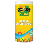 Tropical Sun Ground White Pepper - Sharp Flavour Seasoning for Soups, Stews & Light-Coloured Sauces - Finely Milled, No Artificial Additives - 100g Pack