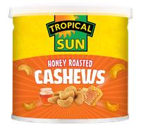 Tropical Sun Honey Roasted Cashew Nuts 140g
