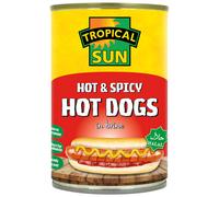Tropical Sun Hot Dogs Hot & Spicy Halal 100g