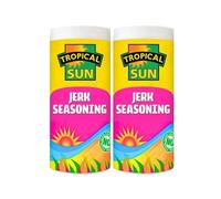 Tropical Sun Jamaican Jerk Seasoning 100g x 2 - Caribbean Flavour, Spicy Marinade, Perfect for Meat, Fish, Vegetables with Welari Thank You Card | (2 Pack)
