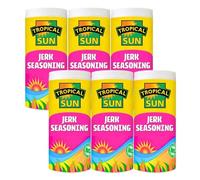 Tropical Sun Jamaican Jerk Seasoning 100g x 6 - Caribbean Flavour, Spicy Marinade, Perfect for Meat, Fish, Vegetables with Welari Thank You Card | (6 Pack)