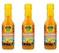 Tropical Sun Jamaican Scotch Bonnet Sauce Condiments 150ml- Pack of 3