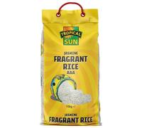 Tropical Sun Jasmine Fragrant Rice 10KG, AAA Long-Grain White, Naturally Aromatic Fragrant Rice, Soft & Fluffy Texture, Ideal for Daily Meals, Stir-Fries & Asian Inspired Dishes