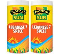 Tropical Sun Lebanese 7 Spice - 100g - Traditional Bharat Blend for Middle Eastern & West African Cooking - No Artificial Additives (Pack of 2)