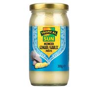 Tropical Sun Minced Ginger and Garlic Paste, 300g (Pack of 1) - Perfect for Cooking, Dips and Marinades
