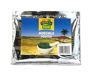 Tropical Sun Moringa Powder | 100% Natural Superfood | Rich in Vitamins, Minerals & Antioxidants | Ideal for Smoothies, Soups, and Teas | 20g (Pack of 1)