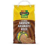 Tropical Sun Natural Brown Basmati Rice (Wholegrain), 5KG Bag | Nutritious & Aromatic Basmati Rice | Perfect for Healthy Meals | Ideal for Everyday Cooking