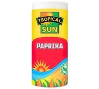 Tropical Sun Paprika - Ground Mild Red Pepper for Seasoning, Adds Colour & Sweet Flavour to Rice, Stews, Sauces & Roasted Dishes, 100g Jar