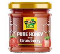 Tropical Sun Pure Honey with Strawberry, 250g | Sweet, Creamy and Tangy | Pure and Natural Honey | Premium Quality Honey, (Pack of 1)