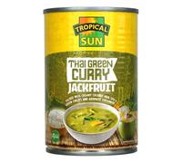 Tropical Sun Ready-to-Eat Thai Green Curry Jackfruit, 400g (Pck of 1) | Vegan and Vegetarian Friendly. | Perfect with Jasmine Rice or in Wraps and Sandwiches!