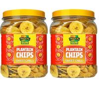 Tropical Sun Sweet Chilli Flavour Plantain Chips, 450g (Pack of 2)