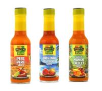 Tropical Sun Sweet Mango | Peri Peri | Original Hot Sauce| Condiments 150ml- Pack of 3