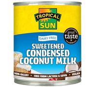 Tropical Sun Sweetened Condensed Coconut Milk 320ml, Pack of 6, Non-Dairy Condensed Milk Alternative, Vegan and Ideal for Baking, Desserts, Tea and Coffee