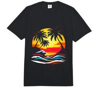 Tropical Sunset Beach Vacation Comfort Colors Adult Heavyweight T-Shirt