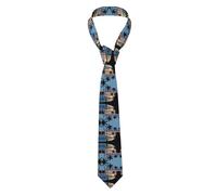 Tropical Sunset Men'S Silk Polyester Ties,All-Over Print Necktie For Business,Wedding,Party-Non-Fade,Non-Wrinkle, Anti-Flyaway Clip Design