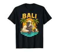 Tropical Sunset Paradise in Bali Cool Gorilla Design T-Shirt