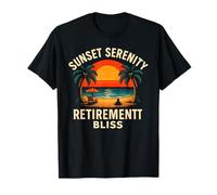 Tropical Sunset Serenity Retirement Beach Scene T-Shirt
