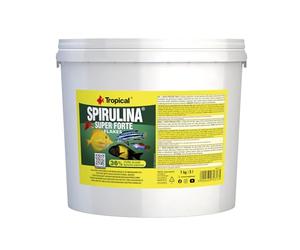 Tropical SUPER SPIRULINA FORTE 36% 5L / 1kg - High Spirulina Flakes for Algae-Eating Fish (Color, Growth & Digestion Boost)