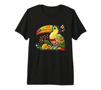Tropical Toucan Fruit Art Exotic Birds Nature Lovers Premium T-Shirt