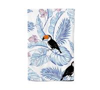 Tropical Toucan Tea Towel Warren Reed - Designer Blue One Size