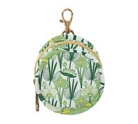 Tropical Tree Leaf Flower Baby Boy Pacifier Holder Case Portable Coin Purse Change Holder, Neutral Baby Items
