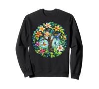 Tropical Tree of Life with Hummingbirds and Flowers Sweatshirt