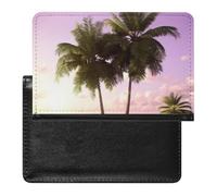 Tropical Tree Pink Passport Cover Protector Rfid Blocking Passport Holder Id Card Holder Secure Travel Wallet Organizer for Passport Tickets Credit Cards, style, One Size