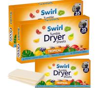 Tropical Tumble Dryer Sheets105 - Tumble Dryer Sheets Long Lasting Fragrance and Softness -Protect Against Static - Help Reduce Creases - Freshnes Fabric