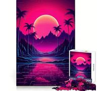 Tropical Twilight Harmony Jigsaw Puzzles for Adults 1000 Analytical Skill Light Recreation Tight Join (38x26cm)