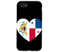 Tropical U.S. Isles and Panama Flags: Heart Shaped Unity Case for iPhone SE (2020) / 7/8