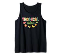 Tropical Vibes Beach Summer Fruit Style Tank Top